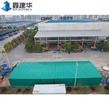 車間廠房通道懸空推拉蓬戶外臨時工棚