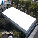 車間廠房通道懸空推拉蓬戶外伸縮電動(dòng)雨棚焊點(diǎn)做防銹處理