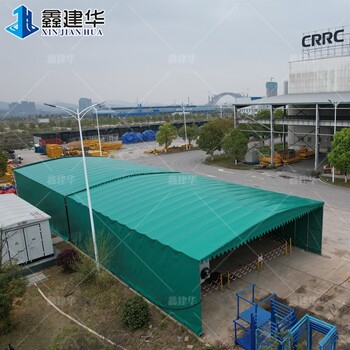 網球場自動伸縮雨帶遙控自動伸縮蓬施工周期短