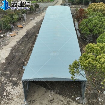 车间厂房通道悬空推拉蓬户外运动场雨棚防雨防紫外线