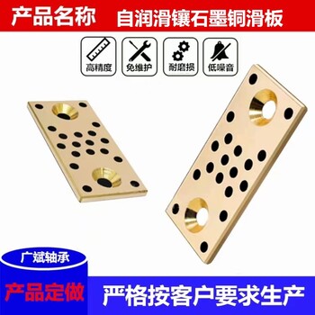 廣西JSP固體潤滑鑲石墨銅滑板廠家