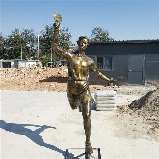 大型不锈钢体育运动人物雕塑定做