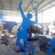 镜面不锈钢体育运动人物雕塑定做厂家产品图
