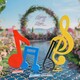 不銹鋼音符雕塑圖