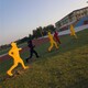 運動人物雕塑圖