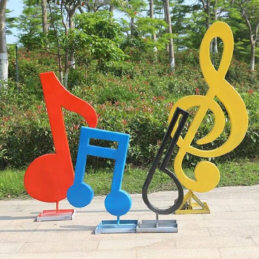 加工不銹鋼音符雕塑造型