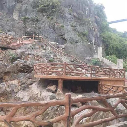 河西草坪栏杆围栏花架造景工程