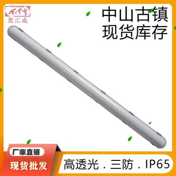 LED全塑三防灯IP65防水防尘防腐贴片全塑料外壳套件整灯1*36W