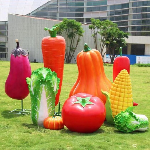 訂做玻璃鋼大白菜雕塑裝飾