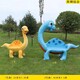 景區(qū)玻璃鋼動物座椅雕塑景觀小品展示圖