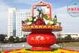 遂川县2024春节绿雕花篮设计公司