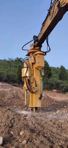 綿陽挖機改裝鉆劈一體機租賃