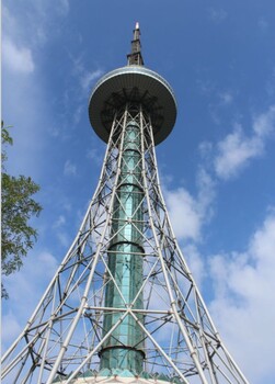 菏泽电视塔欢迎咨询,无线景观楼顶圆钢广播电视塔