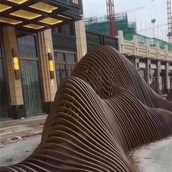 水景不銹鋼假山雕塑擺設