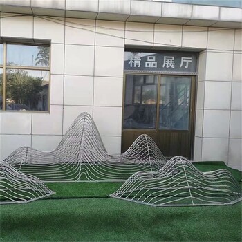售樓部不銹鋼假山雕塑聯系電話