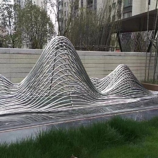 水景不銹鋼假山雕塑造型