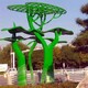 公园不锈钢树雕塑摆设图