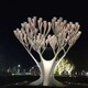 加工不锈钢抽象树景观雕塑图