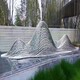 圓管不銹鋼假山雕塑圖
