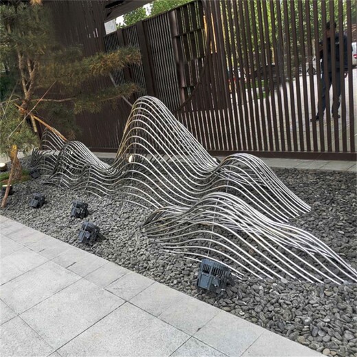 金屬不銹鋼假山雕塑造型