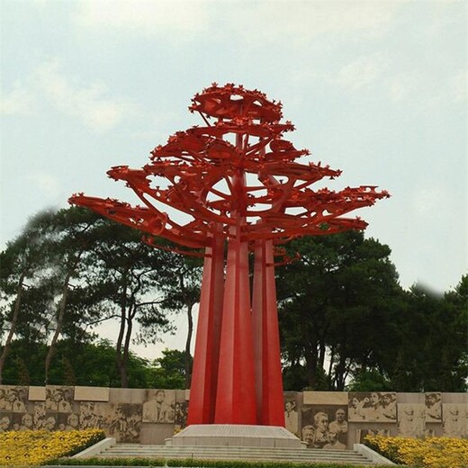 生产不锈钢大树雕塑