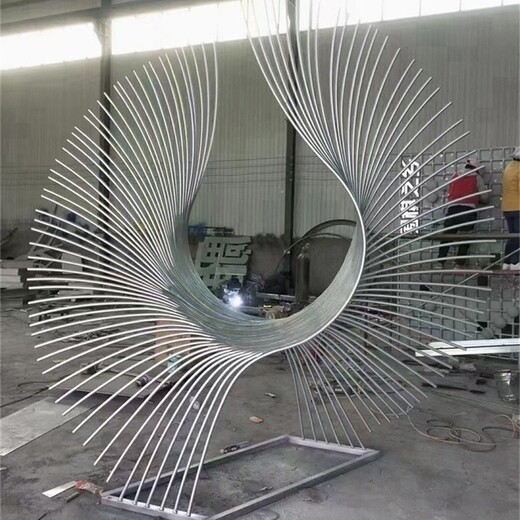 不锈钢翅膀雕塑不锈钢抽象雕塑定制厂家