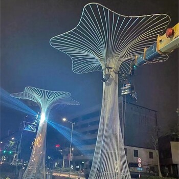 公園不銹鋼樹雕塑裝飾