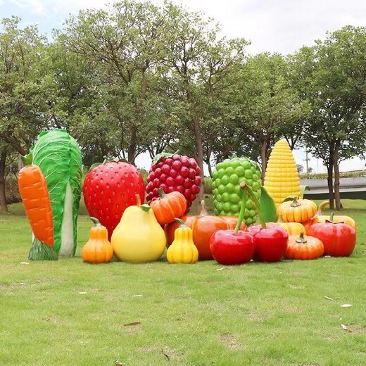 室外草莓雕塑摆件水果雕塑