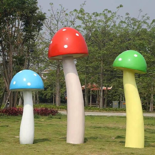 加工仿真蘑菇雕塑摆件
