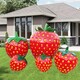制作大型玻璃钢草莓雕塑景观小品图