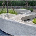 真石麗預制異形泰科砼坐凳花壇異形泰科砼坐凳
