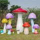 玻璃钢蘑菇雕塑定做厂家图