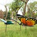 镂空编织不锈钢蝴蝶雕塑造型