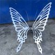 定制不锈钢丝发光蝴蝶雕塑造型图