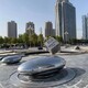 鏡面不銹鋼鵝卵石雕塑圖