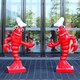 玻璃钢小龙虾雕塑美陈图