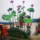 不銹鋼蓮花雕塑裝飾圖