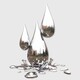 不锈钢水滴雕塑厂家图