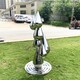 不銹鋼水滴雕塑圖