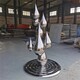 不锈钢水滴雕塑工厂图