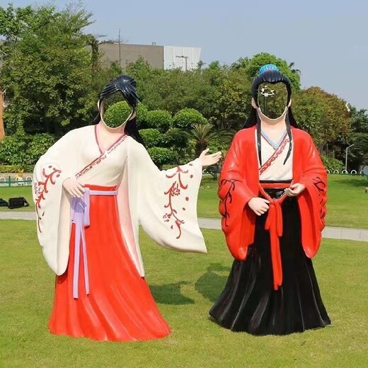 戶外拍照空臉雕塑廠家