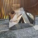 加工不銹鋼鵝卵石雕塑圖