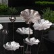 不銹鋼蓮花雕塑圖
