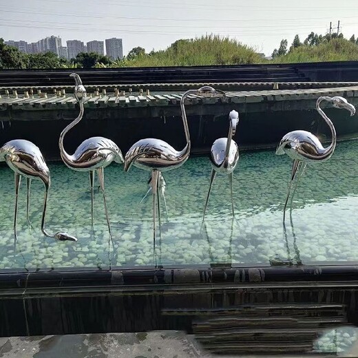 北京不锈钢仙鹤雕塑
