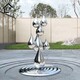 不锈钢抽象水滴雕塑图
