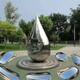 铁艺不锈钢水滴雕塑图