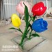 大型不锈钢镂空花朵雕塑厂家