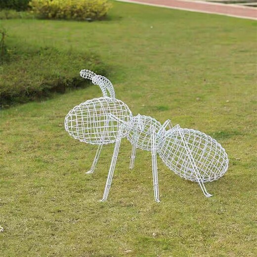镂空不锈钢蚂蚁雕塑定做