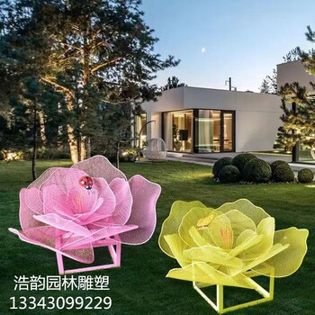 生產(chǎn)大型不銹鋼鮮花雕塑工藝品