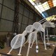 镂空编织蚂蚁雕塑制作图